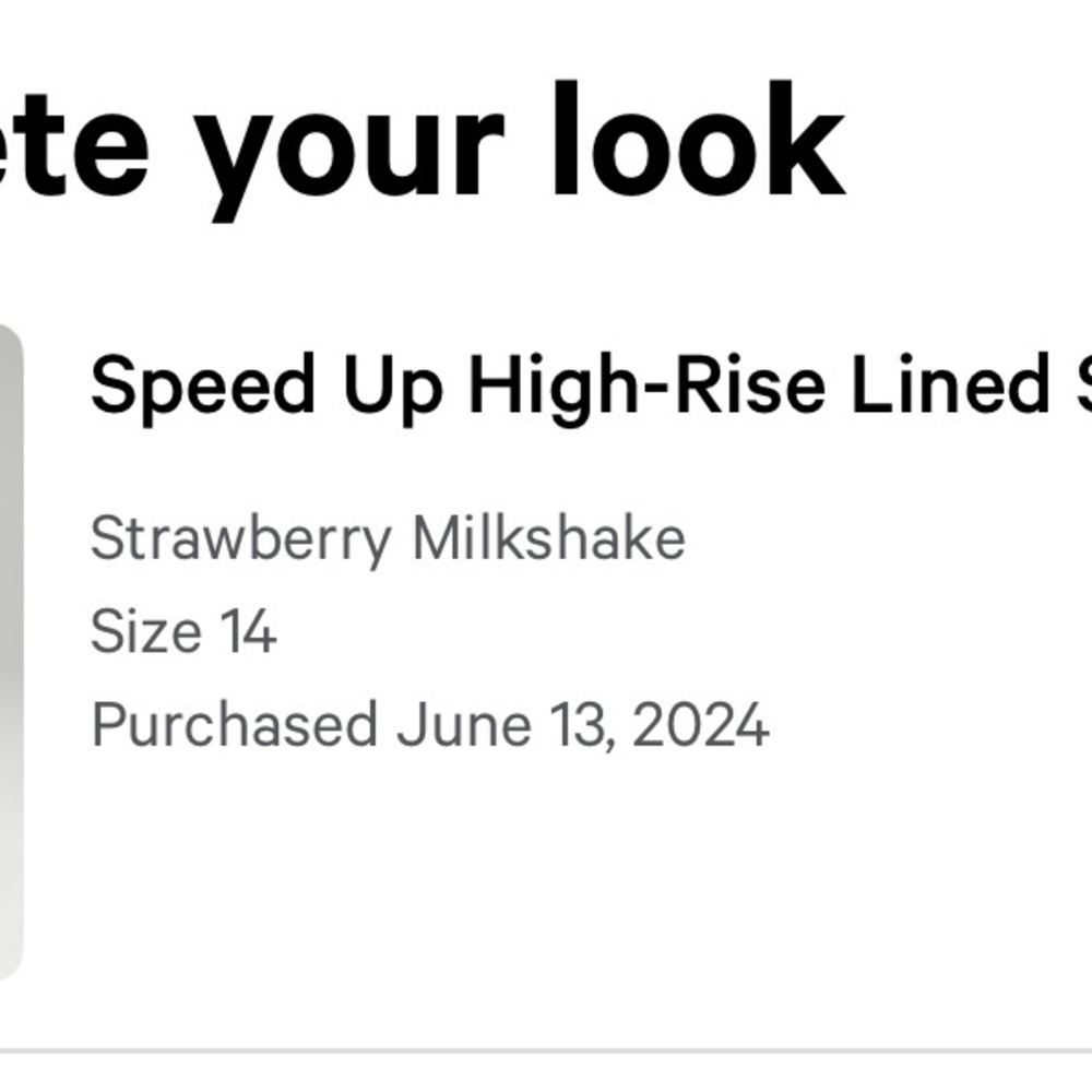 Lululemon Strawberry Milkshake Speed Up Short - Picture 5 of 5